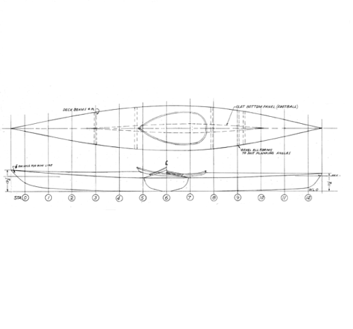 Plan Kayak en bois Strip Planking 5 métres 1