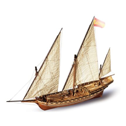 MAQUETTE DE BATEAU EN BOIS : JABEQUE - OCCRE