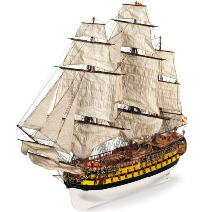 MAQUETTE DE BATEAU EN BOIS : SAN ILDEFONSO - OCCRE